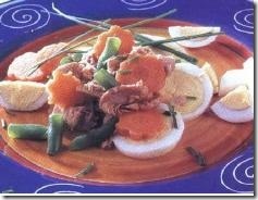 Ensalada de atún y huevo. Receta | cocinamuyfacil.com