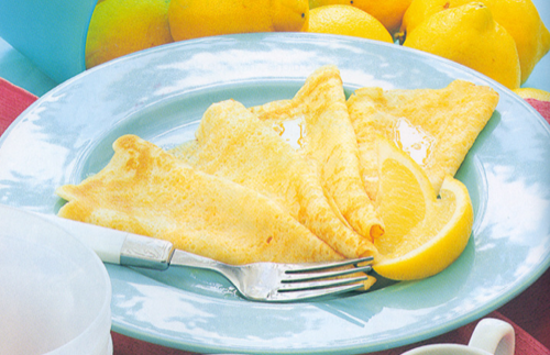Crepes de limón receta