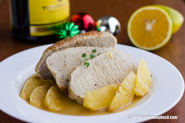 Lomo de Cerdo a la Naranja. Receta para Navidad | cocinamuyfacil.com