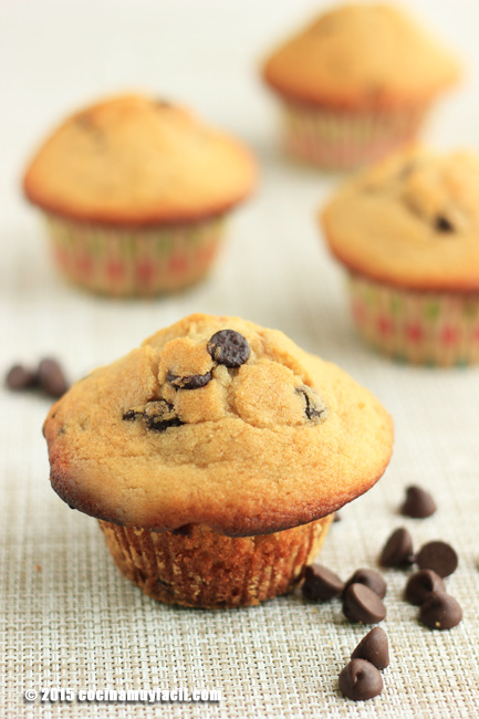 Muffins con chispas de chocolate. Receta | cocinamuyfacil.com