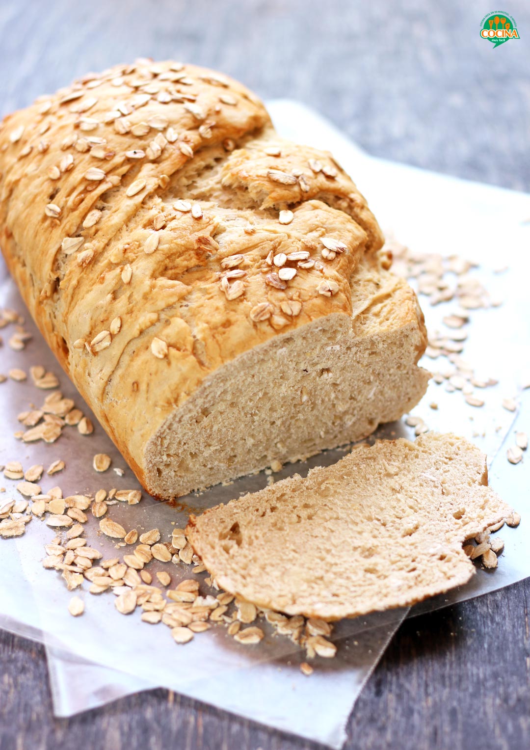 Pan de avena y miel. Receta | cocinamuyfacil.com