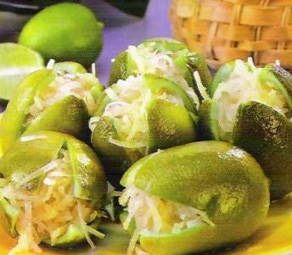 Limones Rellenos de Coco. Receta de Cocina Mexicana | Cocina Muy Facil