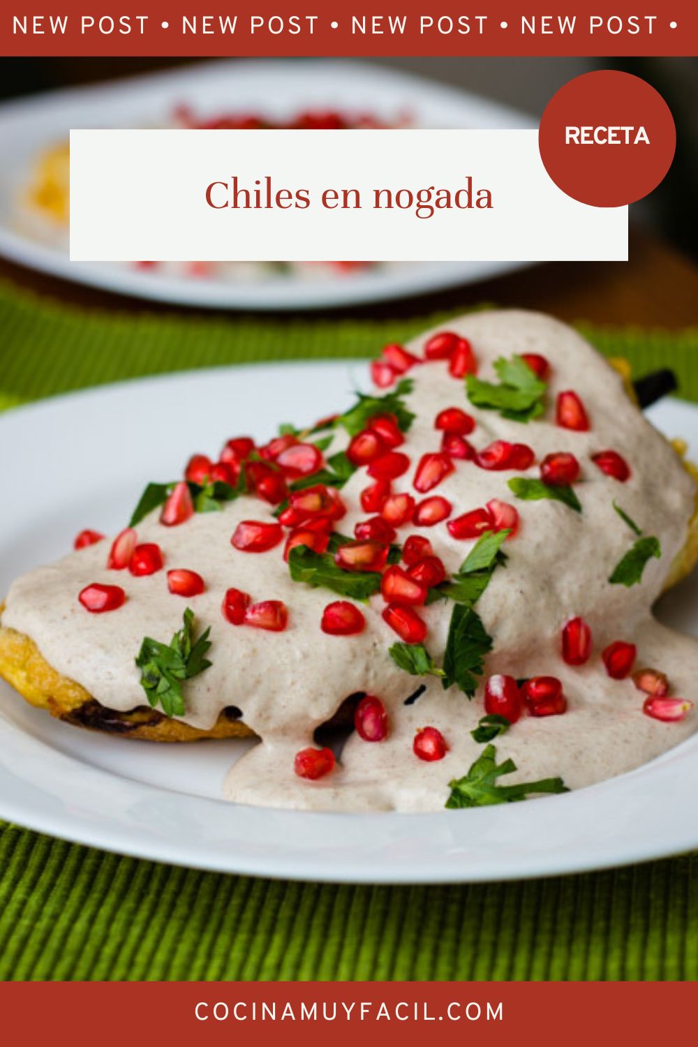 Chiles en Nogada. Receta | Cocina Muy Facil