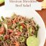 Mexican Shredded Beef Salad Recipe | cocinamuyfacil.com