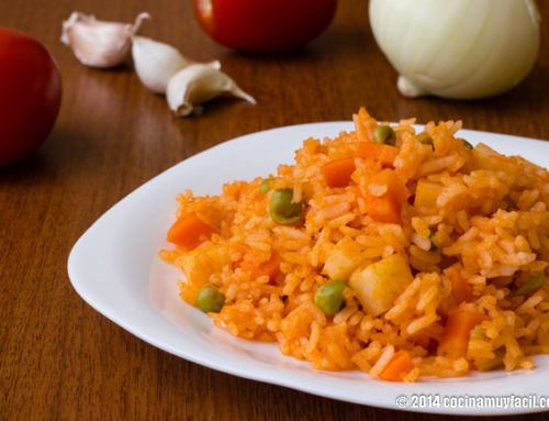 Mexican red rice. Recipe