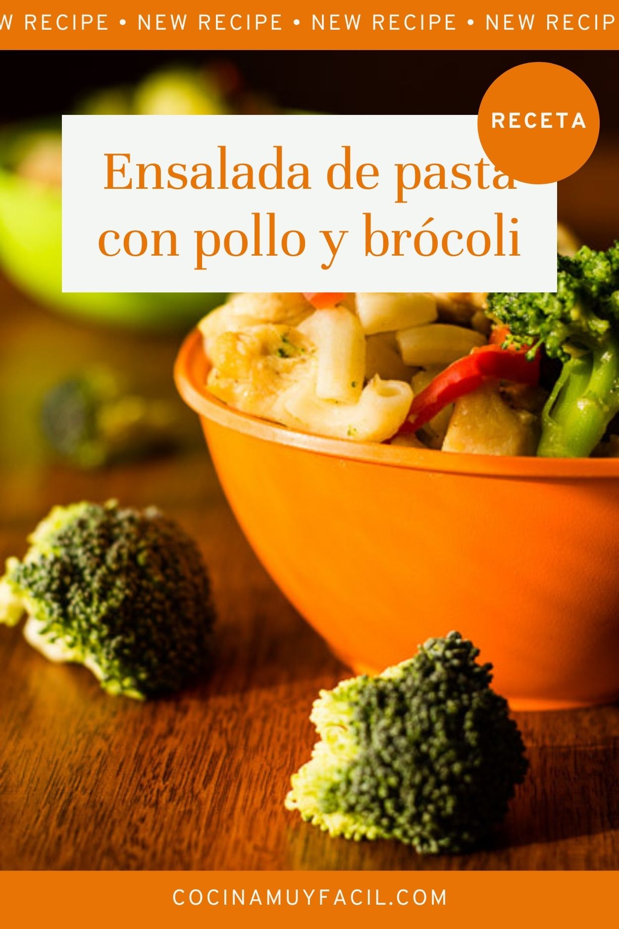 Ensalada de pasta con pollo y brócoli. Receta | cocinamuyfacil.com