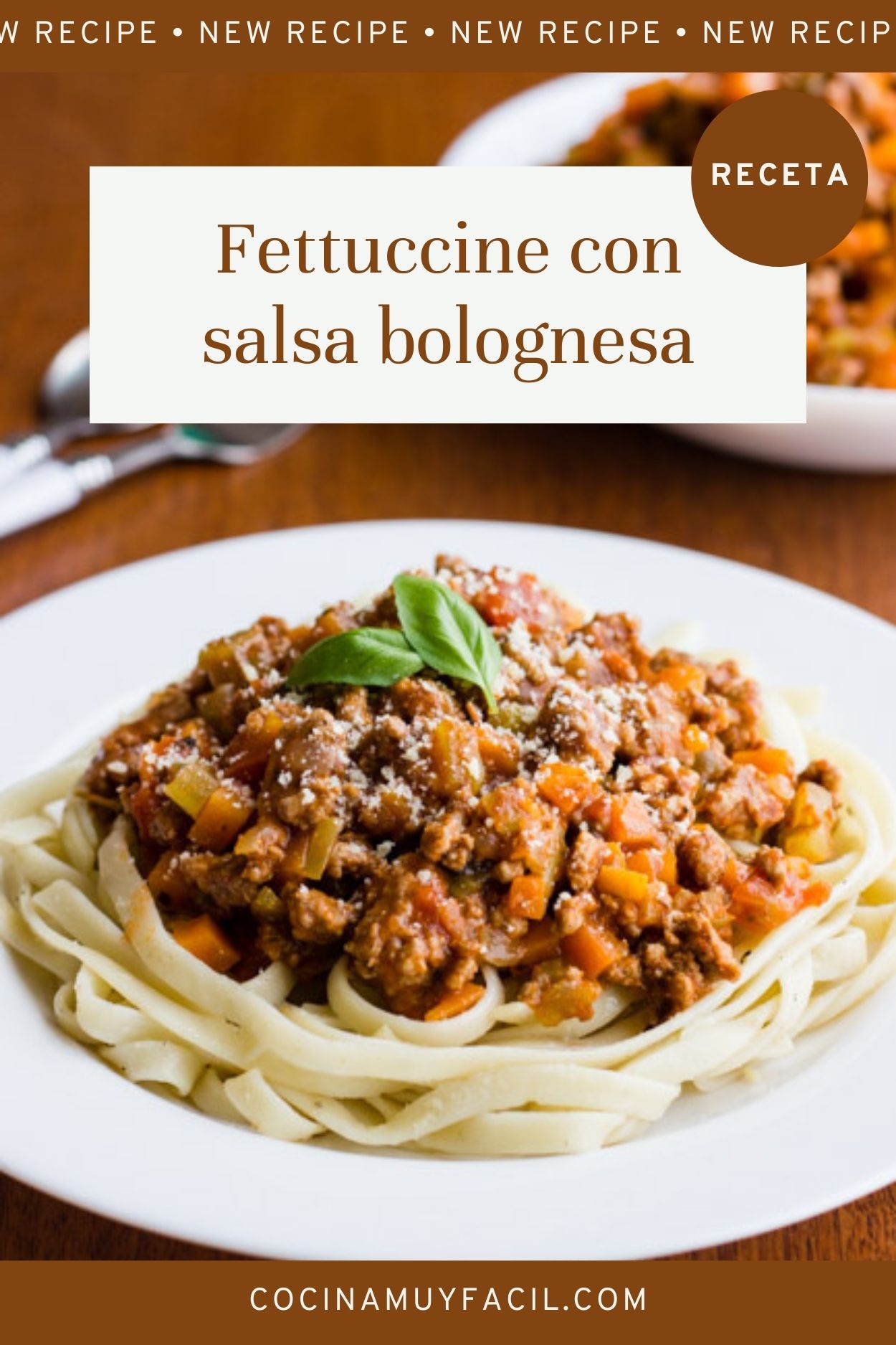 Fettuccine con salsa bolognesa. Receta | cocinamuyfacil.com