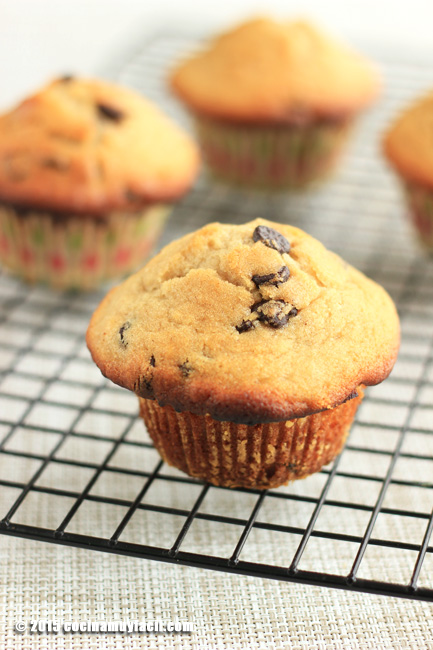 Muffins con chispas de chocolate. Receta | Cocina Muy Facil